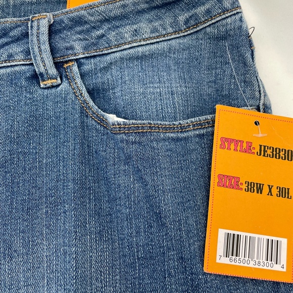 Ross Thomson Denim Jeans Blue Straight Stone Wash Western NWT Men's 38 W x 26* - Picture 6 of 13